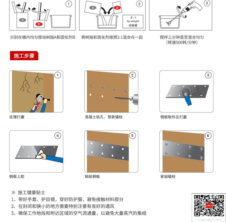 包钢西盟粘钢加固施工过程